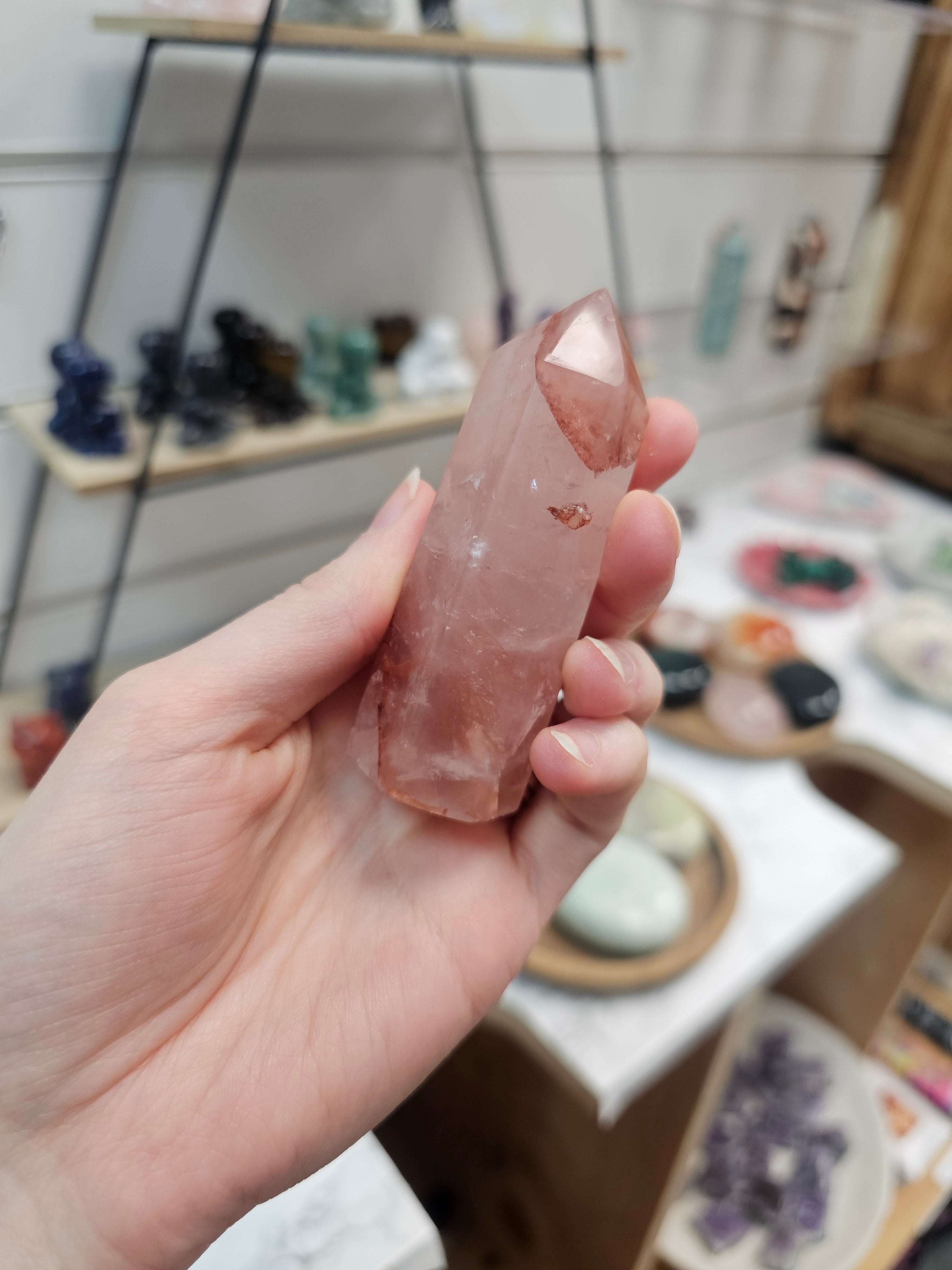 Fire Quartz Crystal Tower