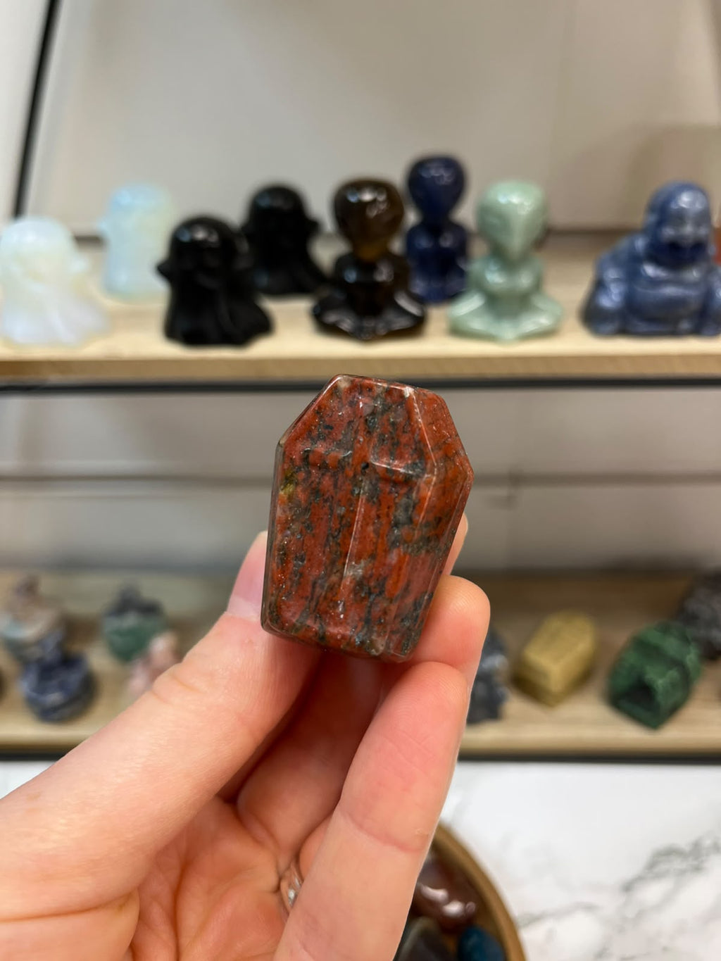 Coffin Crystal Carving