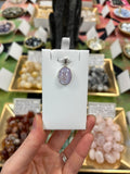 Pink Moonstone 925 Silver Crystal Pendant
