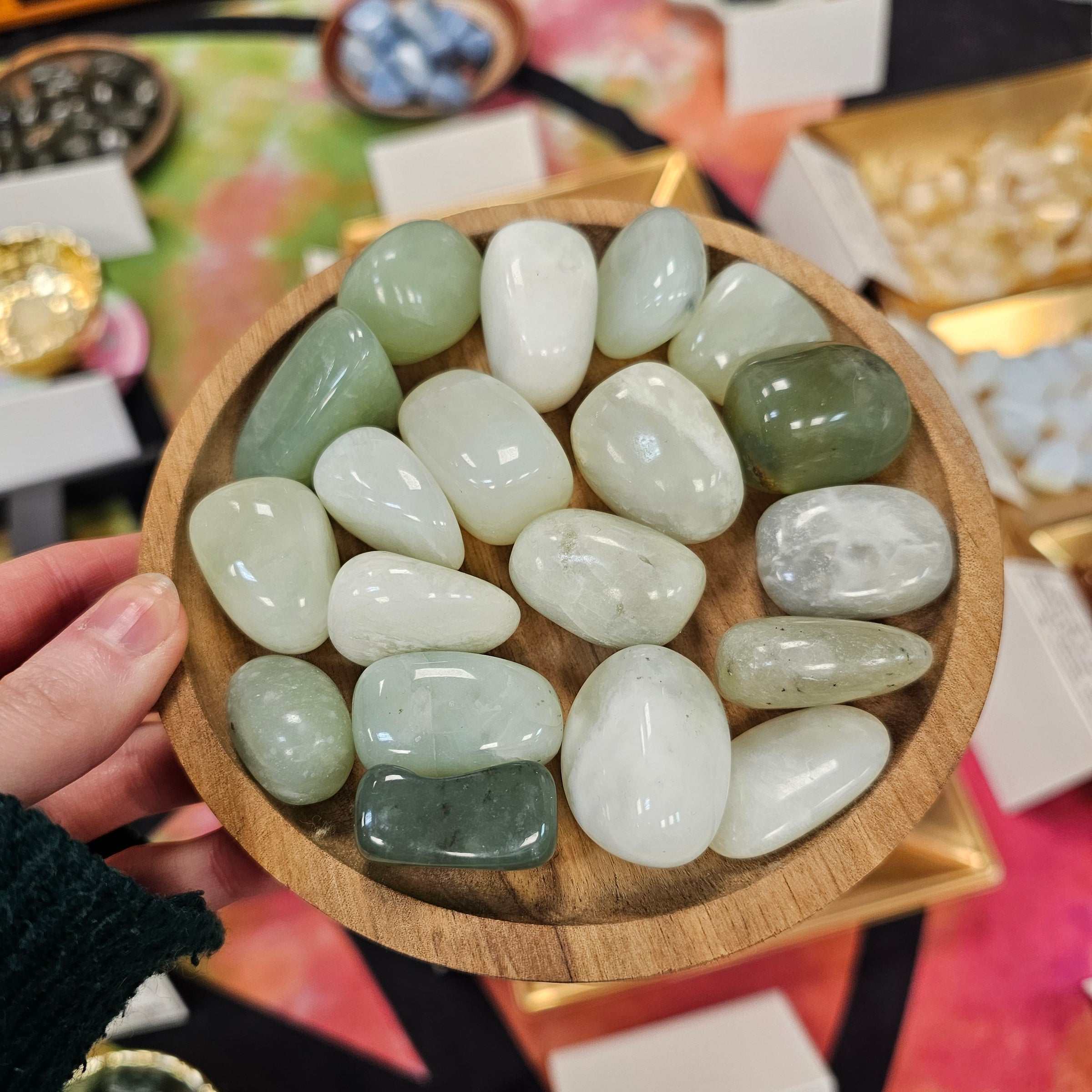 New Jade Crystal Tumblestone