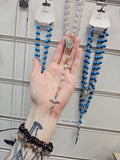 Rose Quartz Crystal Rosary Beads