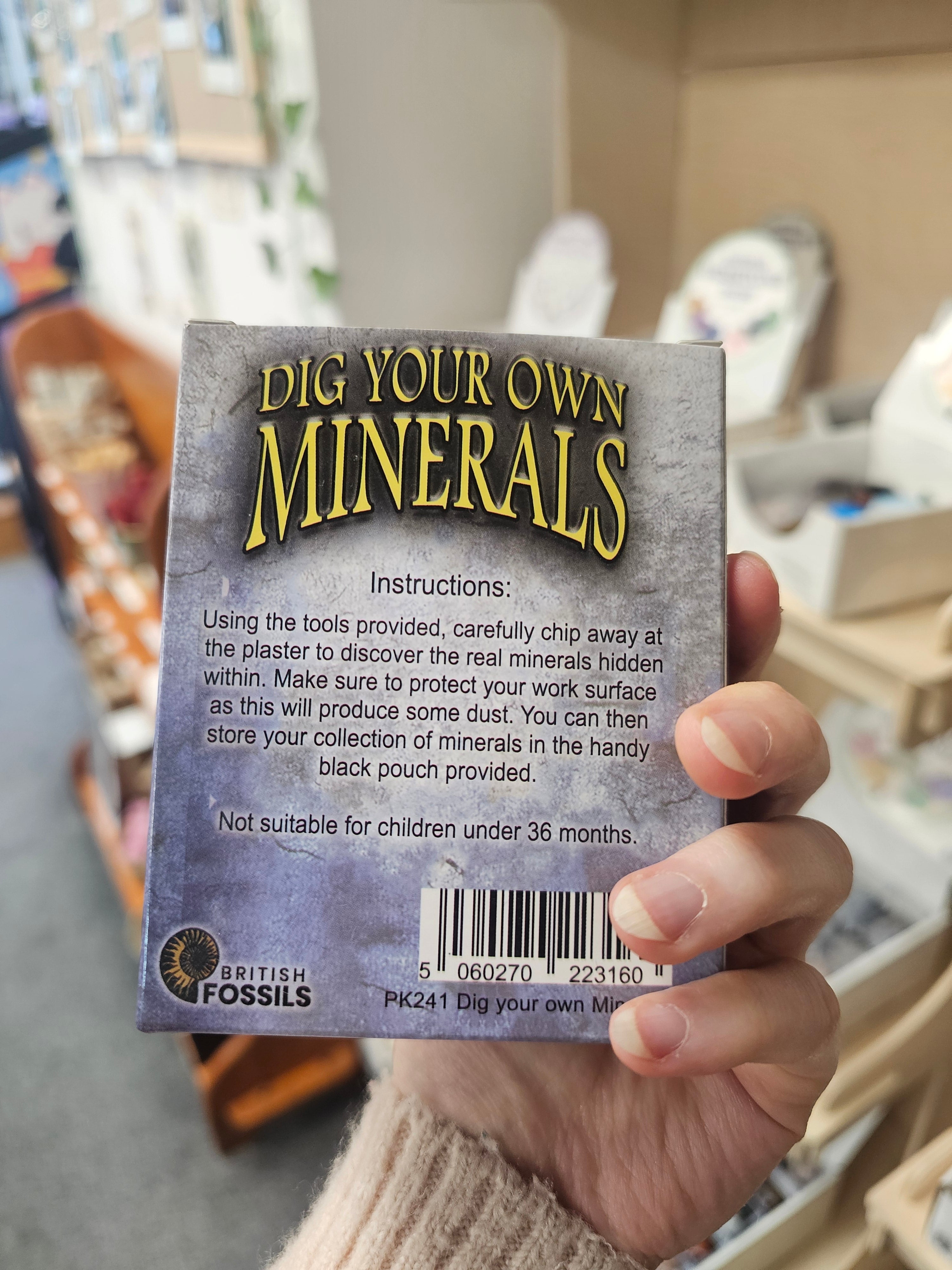 Dig Your Own Minerals Gift Set