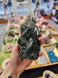 Green Apatite Crystal Flame