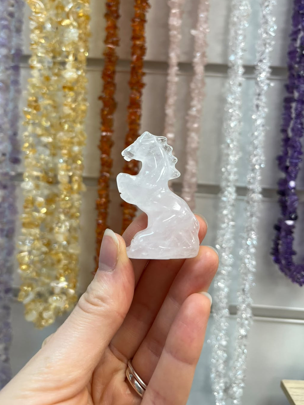 Clear Quartz Crystal Horse
