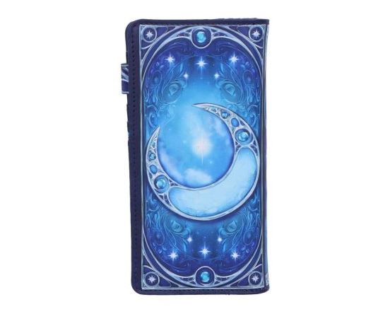 Blue Cat & Moon Purse