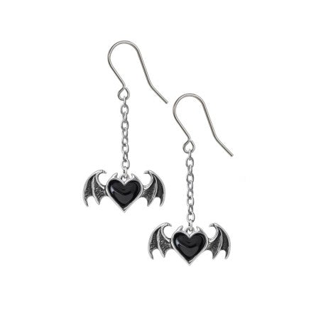 Black Soul Heart Earings