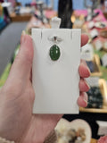 Nephrite Jade 925 Silver Crystal Pendant