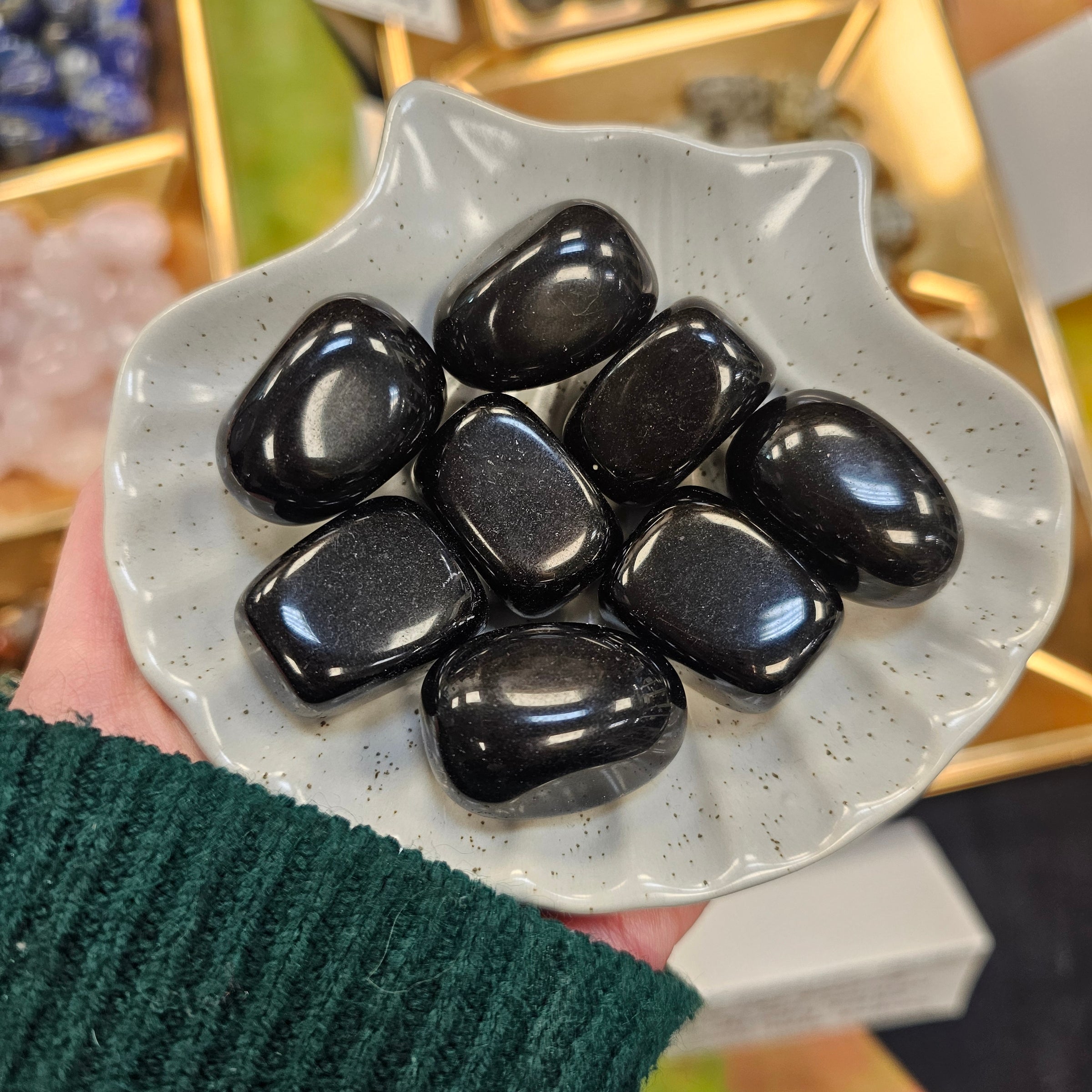 Obsidian Crystal Tumblestone