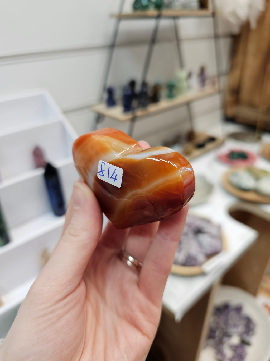 Carnelian Crystal Heart