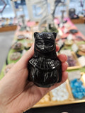 Bastet Obsidian Crystal Carving