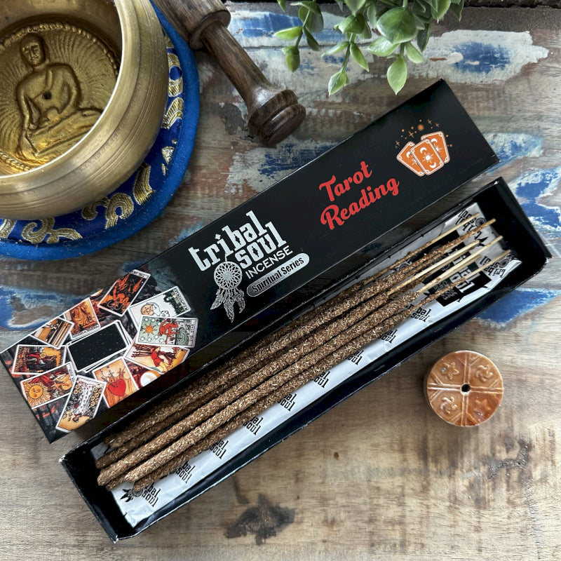 Tribal Soul Incense Sticks and Ceramic Holder - Tarot Reading