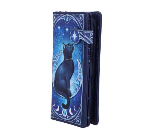 Blue Cat & Moon Purse