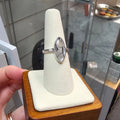 Tourmaline Quartz Crystal Ring 925 Silver - Size 8 / P