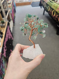 Aventurine On Rose Quartz Crystal Tree