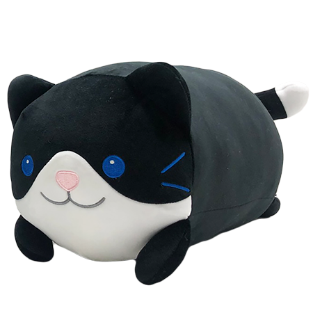 Black Rollo Cat KENJI Plushie