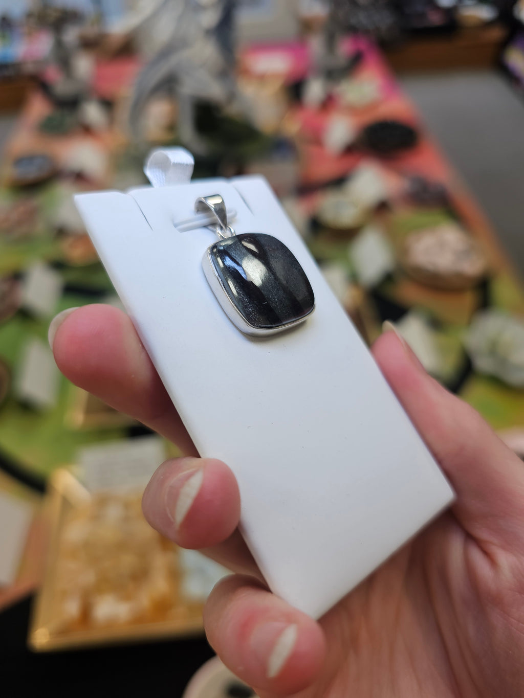 Ancestralite Crystal 925 Silver Pendant