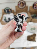 Zebra Jasper Crystal Angel Carving