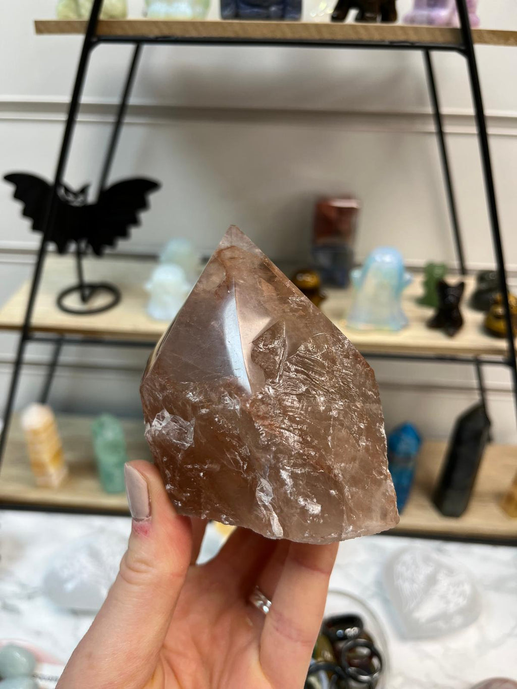 Fire Quartz Crystal Point