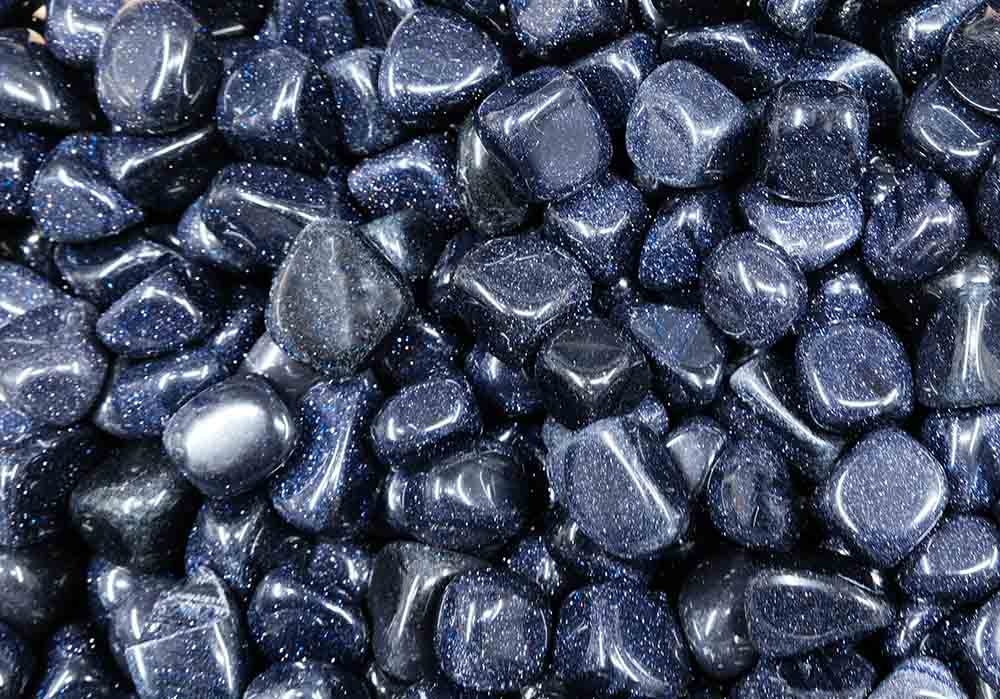 Blue Fluss Crystal Tumblestone
