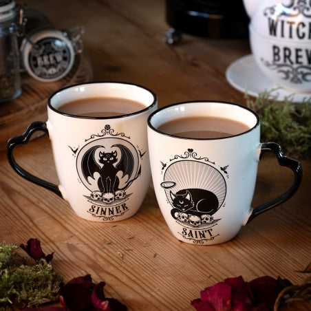 Saint/Sinner: Cat Mug Double Sided