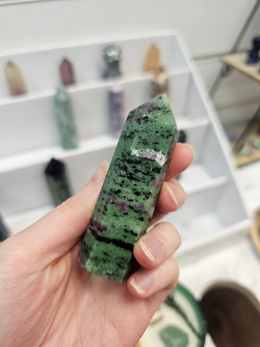 Ruby in Zoisite Crystal Tower