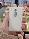 Blue Moonstone 925 Silver Crystal Pendant