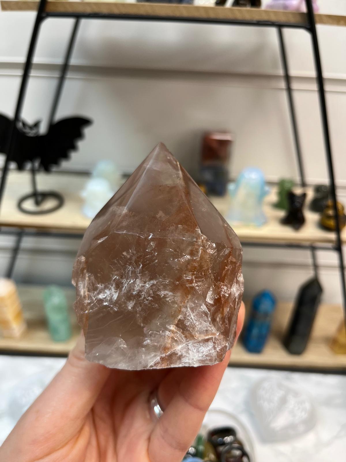 Fire Quartz Crystal Point