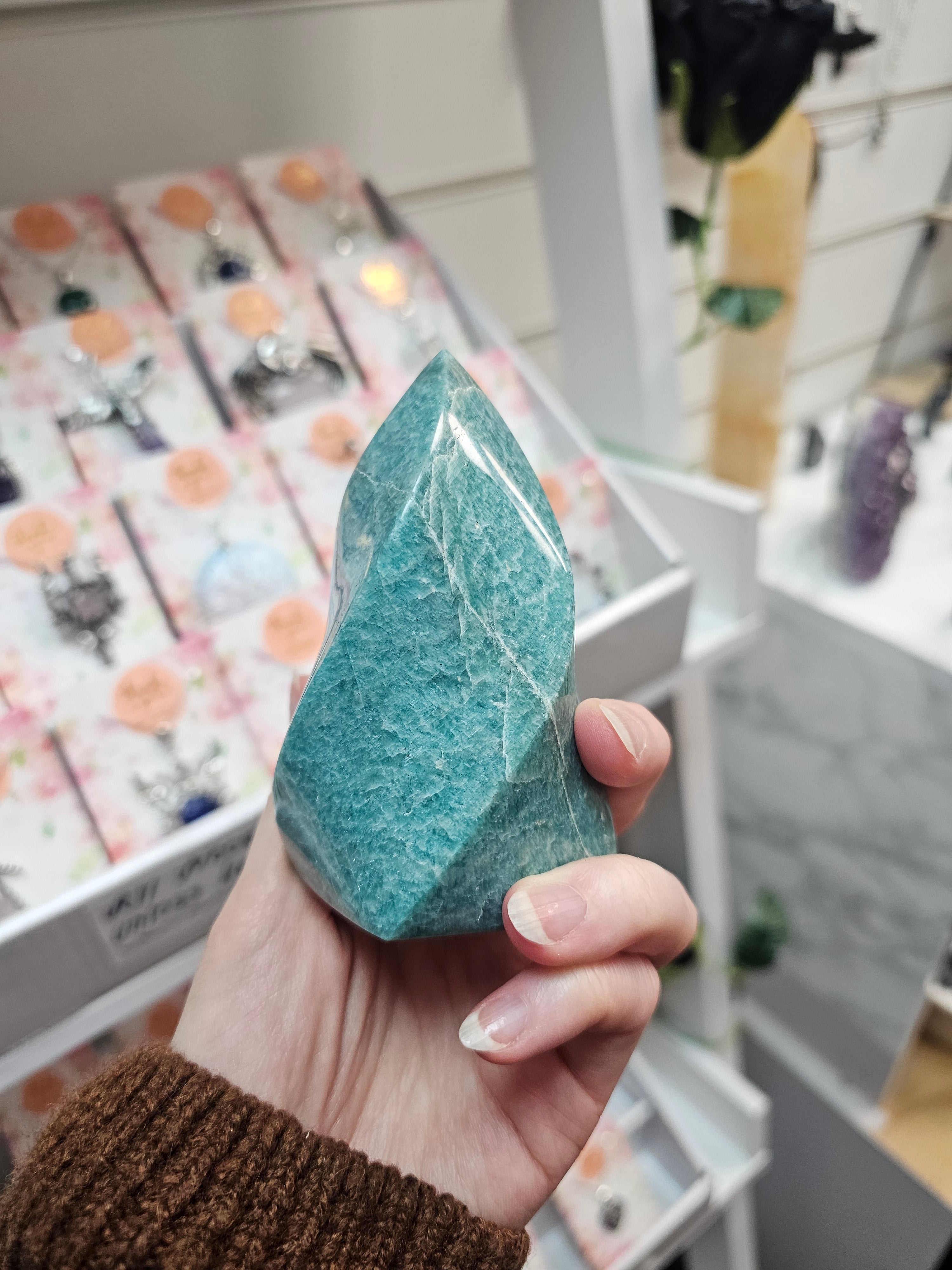 Amazonite Crystal Flame