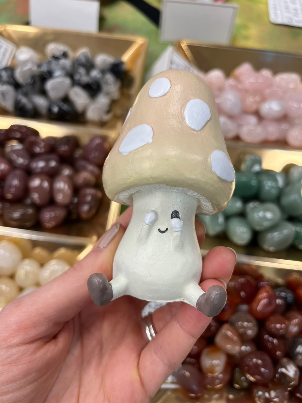 Cute Mushroom Ornament - Yellow