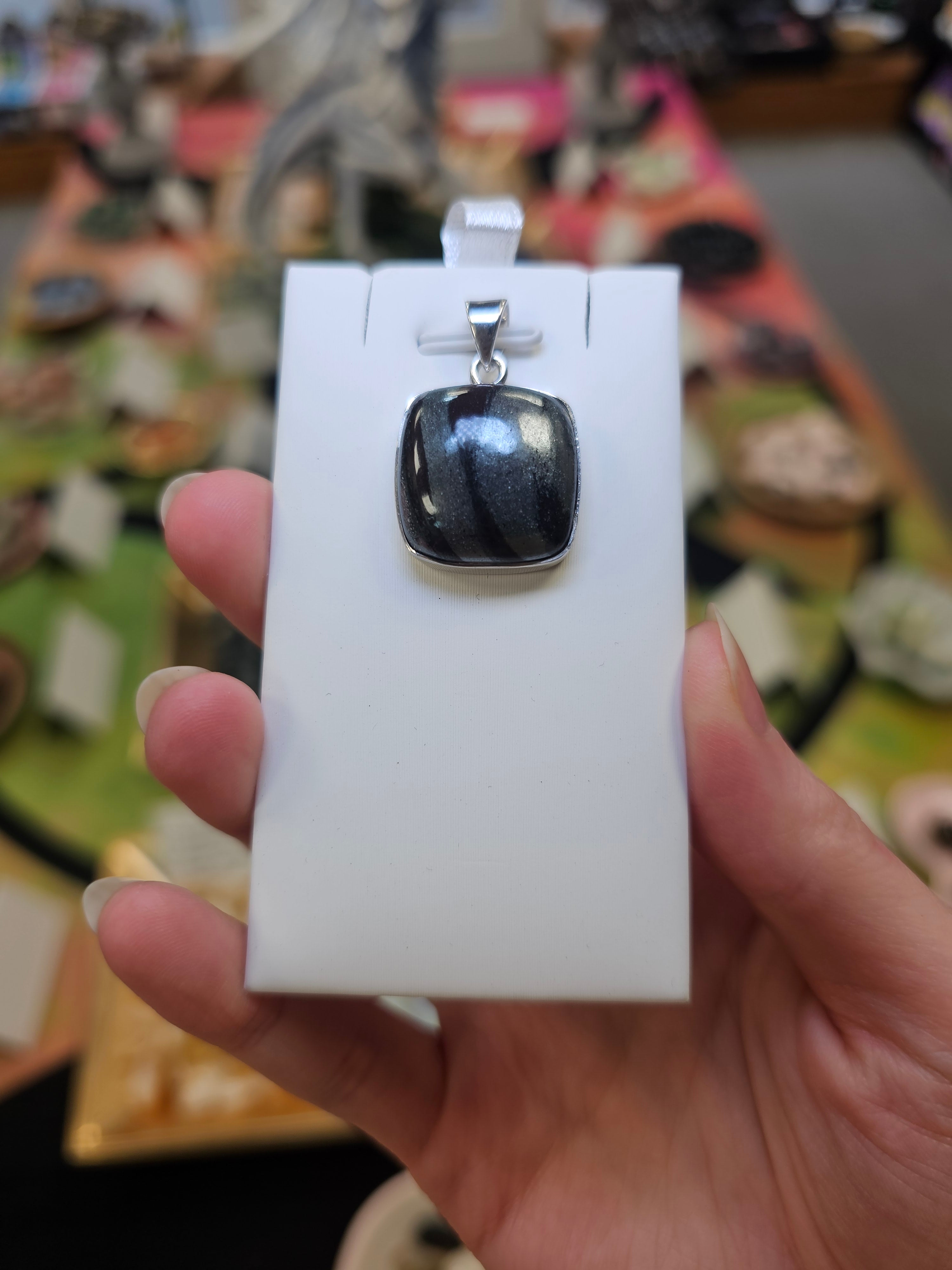 Ancestralite Crystal 925 Silver Pendant