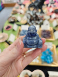 Blue Quartz Buddha Crystal Carving