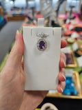 Amethyst Crystal 925 Silver Pendant