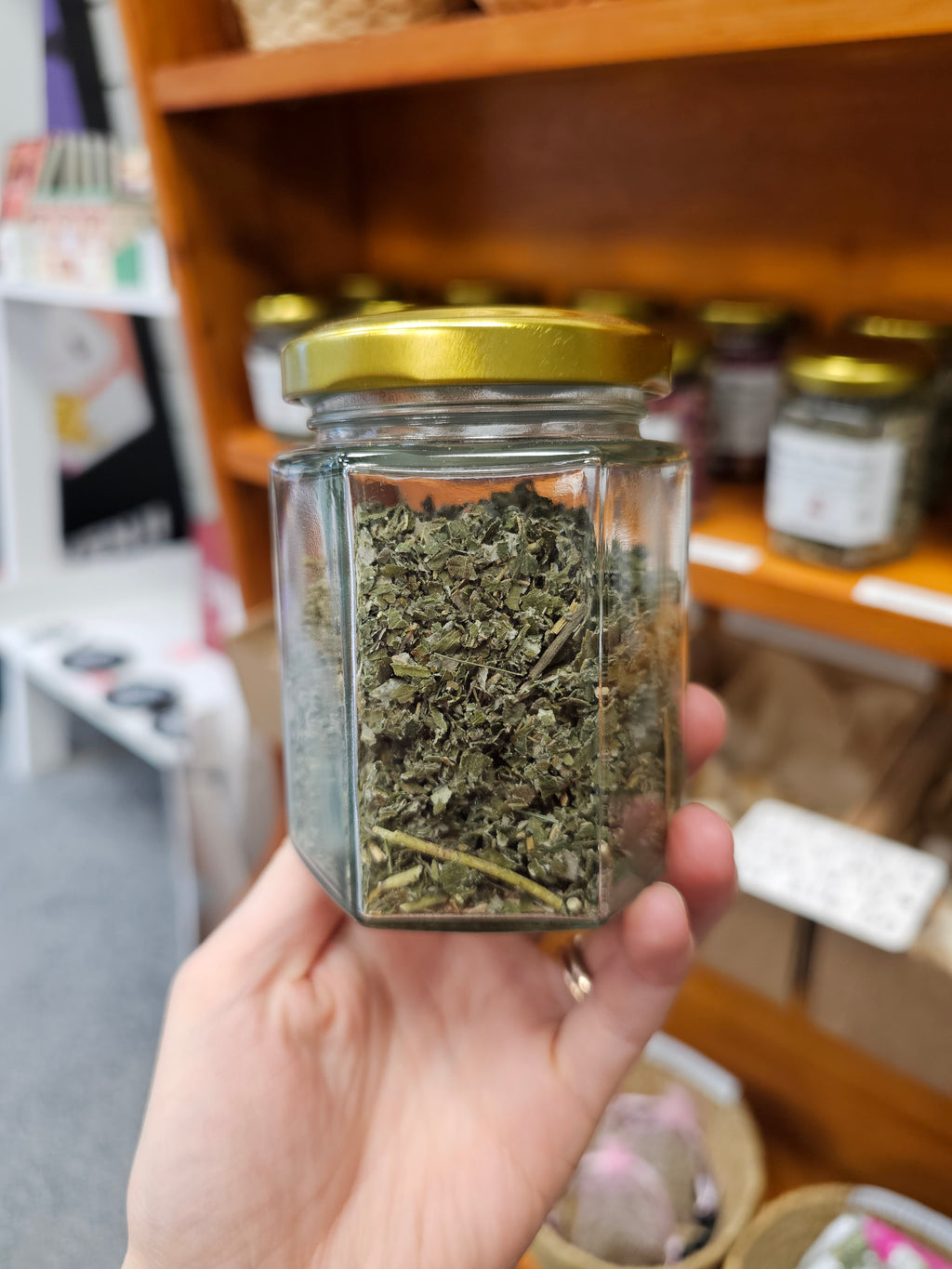 Raspberry Leaf Herb Jar