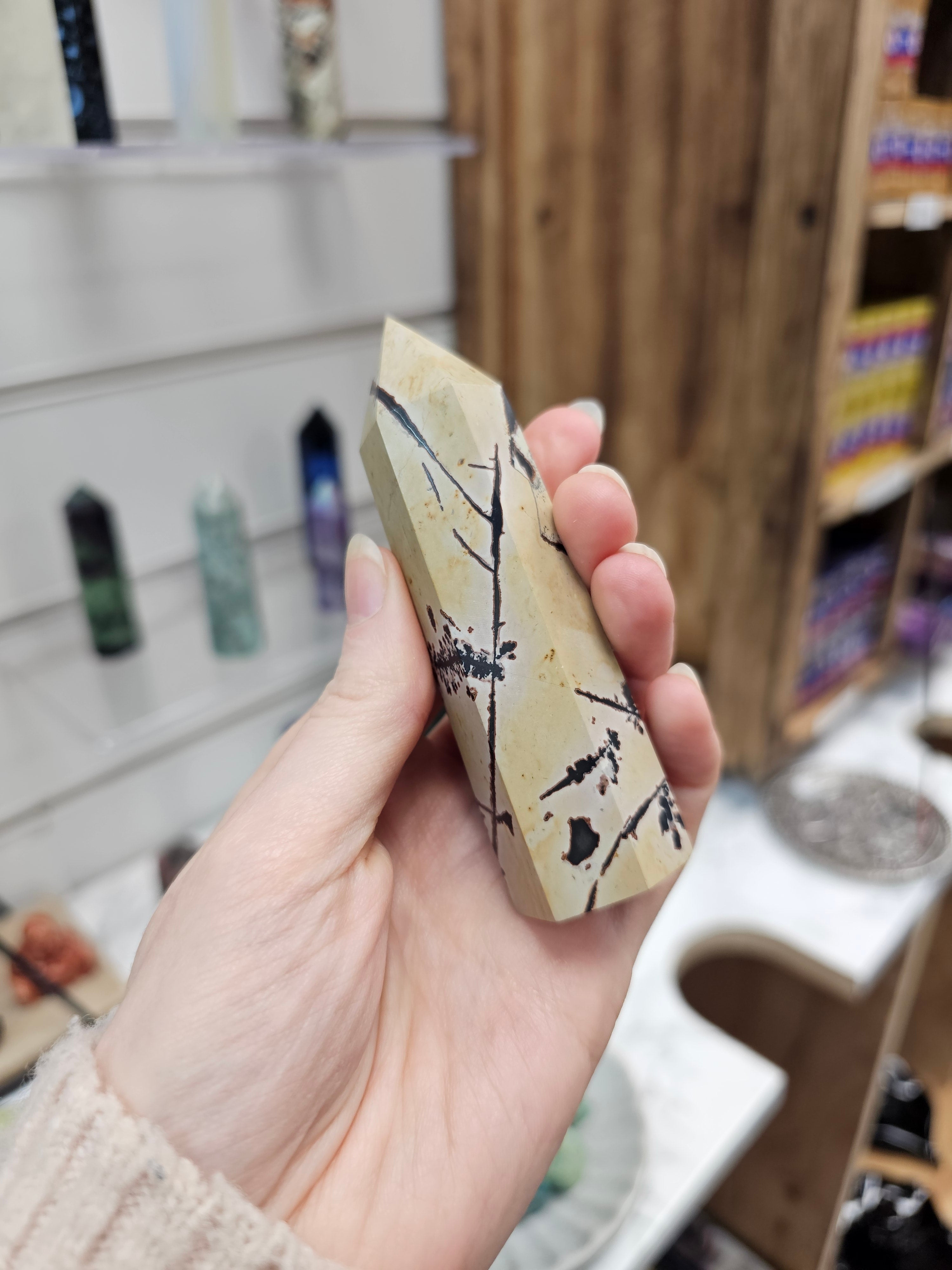 Chinese Picture Jasper Crystal Tower