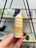 Orange Calcite Crystal Tower