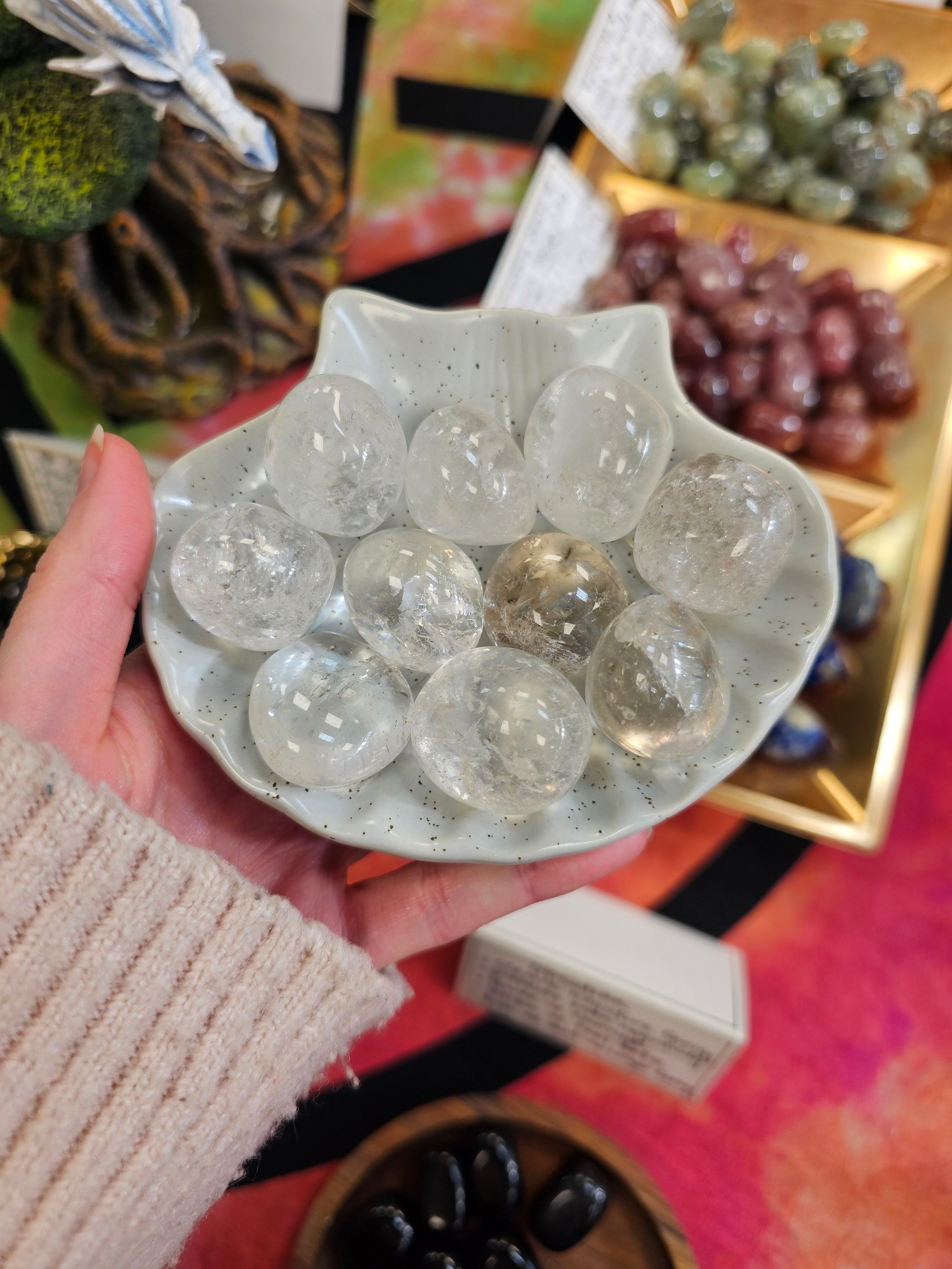 Clear Quartz Crystal Tumblestone