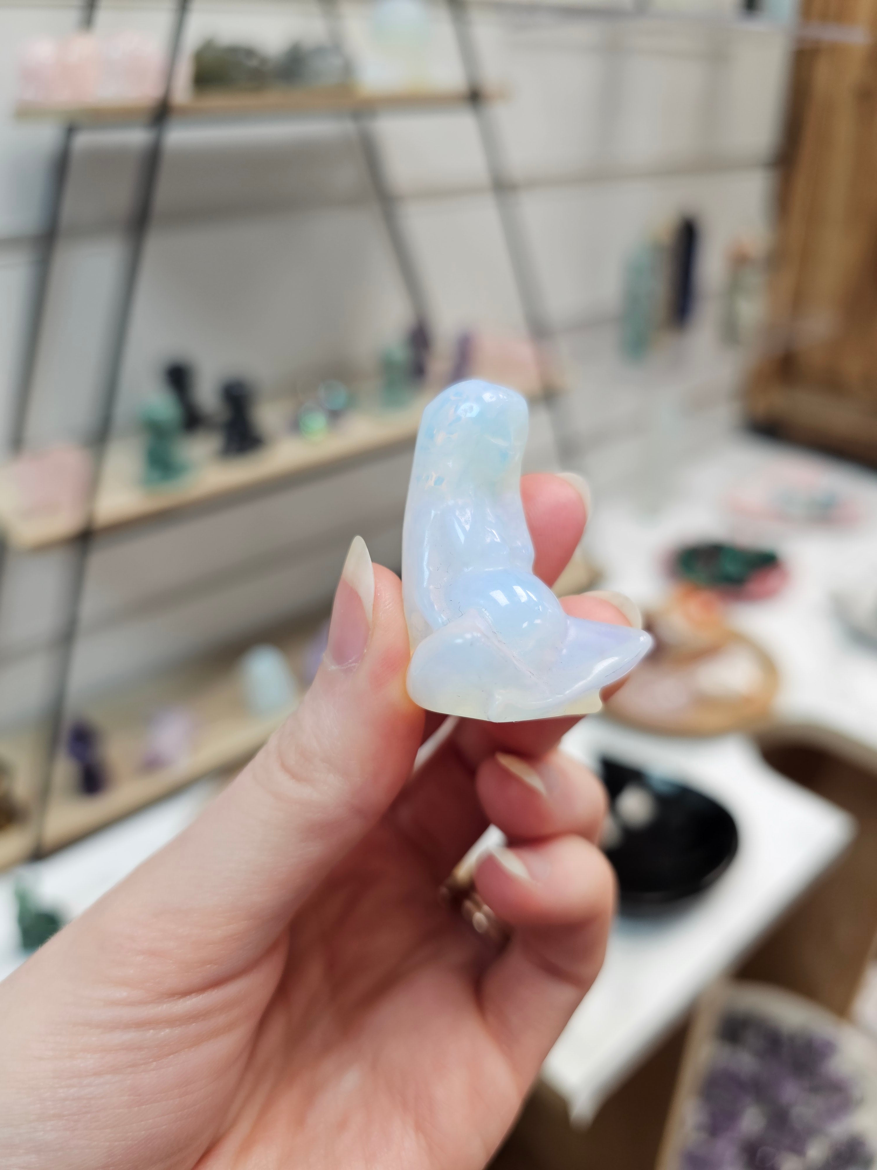 Opalite Mother Earth Carving