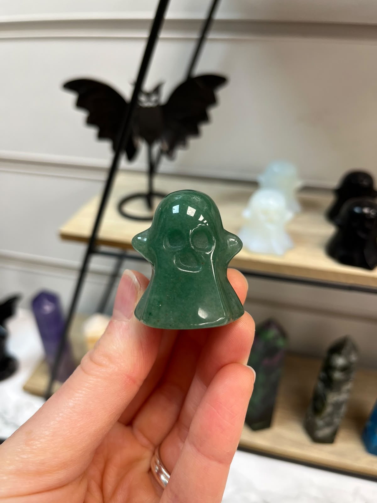 Aventurine Ghost Crystal Carving