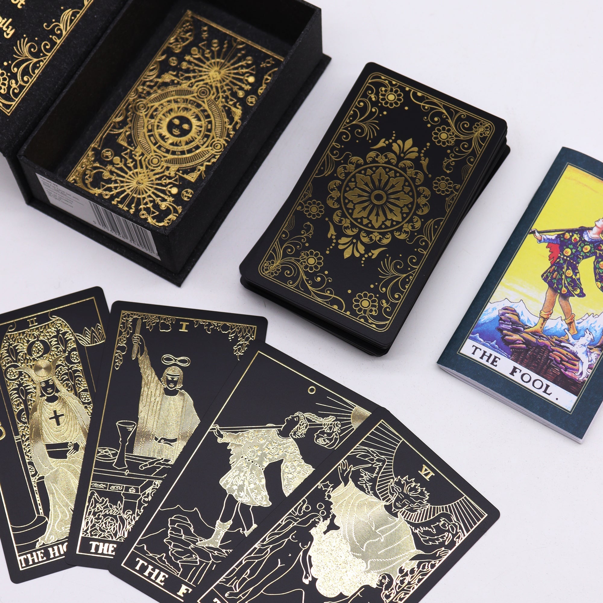 Gold Tarot Deck with Guide Book - Gift Box